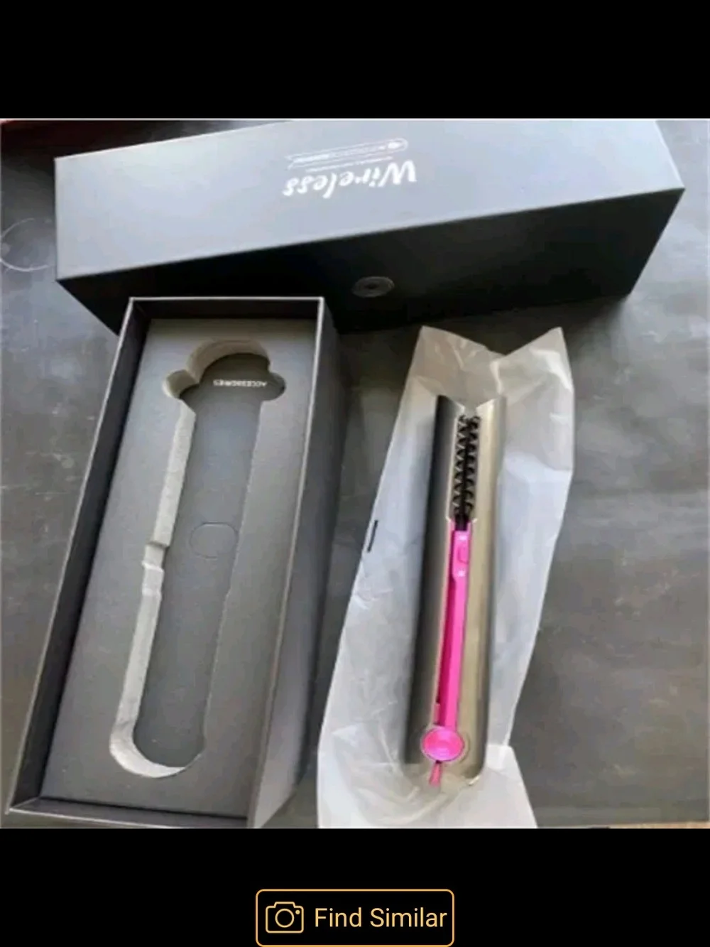 PRITECH Wireless Hair Curler in Pink and Silver